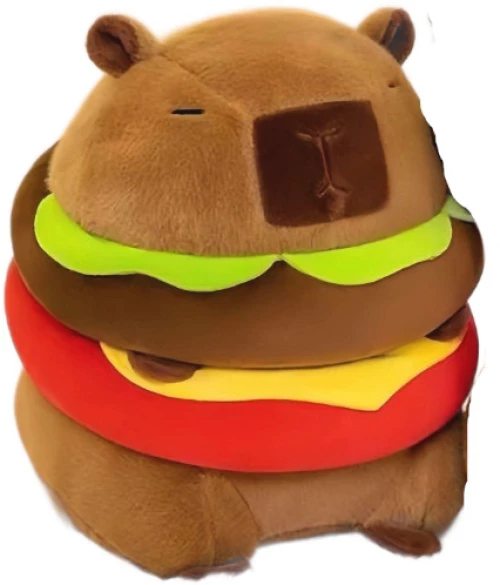 Λούτρινο Capybara Burger 30cm
