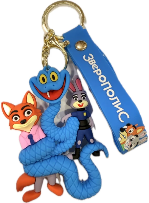 Μπρελόκ Καουτσούκ Zootopia Judy Hopps & Nick Wilde