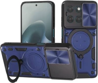 Θήκη Motorola Moto G77 / G67 Techsuit CamGuard Pro με Κάλυμμα για την Κάμερα & Μεταλλικό KickStand - Blue (5949419361256)