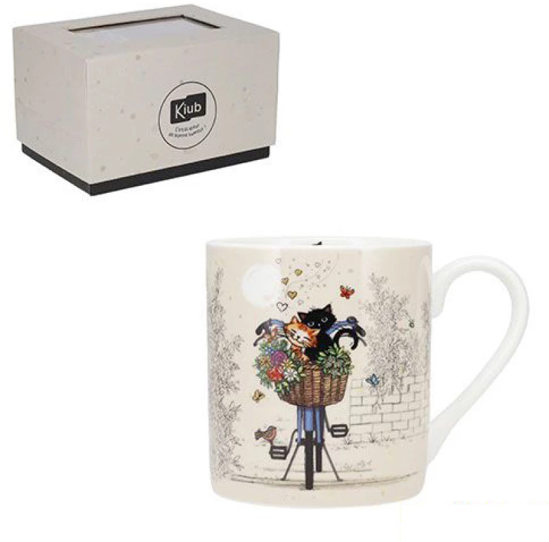 KIUB BUG ART ΚΟΥΠΑ 280ml ΚΑΙ ΚΟΥΤΙ CHATS VELO (#54MUG34H12)