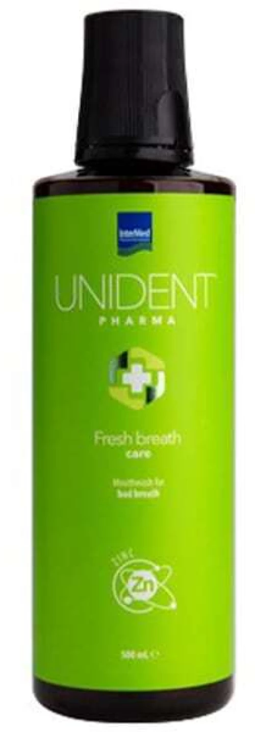 UNIDENT Pharma Mouthwash Fresh Breath Στοματικό Διάλυμα Κατά Της Κακοσμίας, 500ml