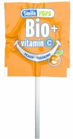 SMILE POPS Bio Γλειφιτζούρι Με Βιταμίνη C Σε Διάφορες Γεύσεις - Ροδάκινο