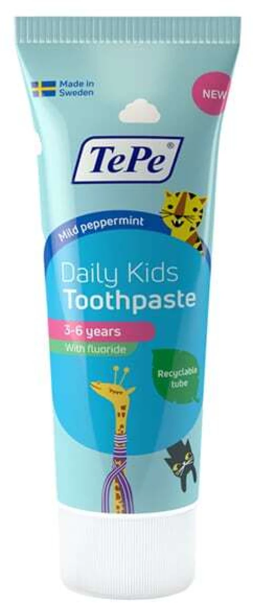 TEPE Daily Kids Toothpaste Οδοντόκρεμα Για Παιδιά 3-6 Ετών 75ml