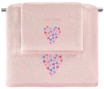 Σετ Βρεφικές Πετσέτες 2 Τεμαχίων Guy Laroche Bebe Amore Pink 50x70,70x130