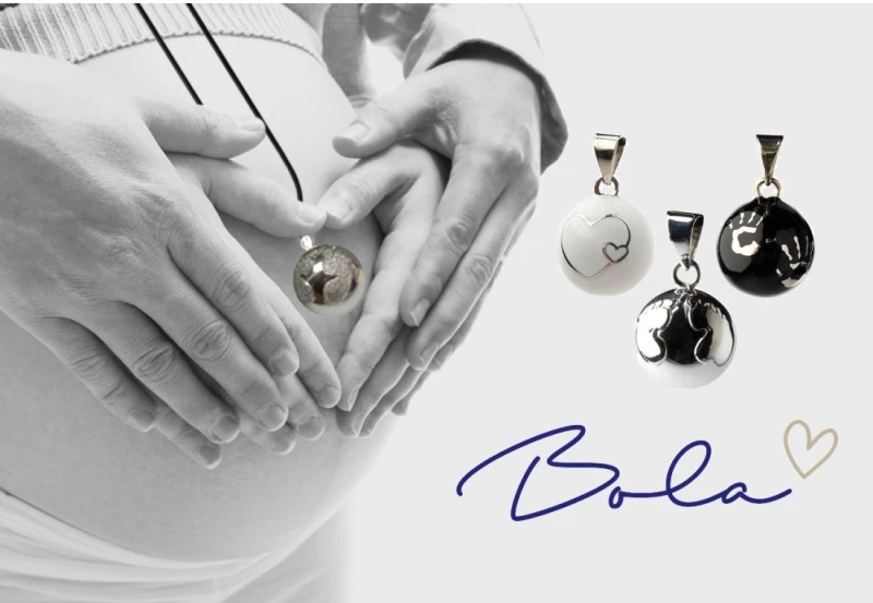 Bola Μελωδικό Μενταγιόν Εγκυμοσύνης Heartbeat Gold VO612