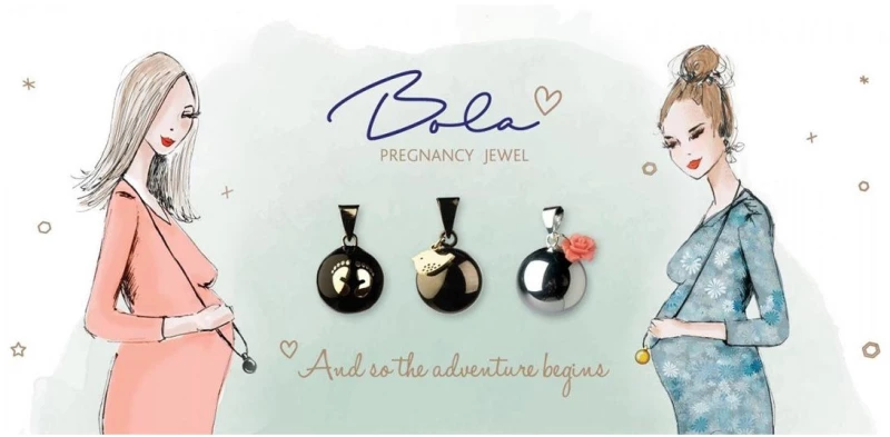 Bola Μελωδικό Μενταγιόν Εγκυμοσύνης Heartbeat Gold VO612