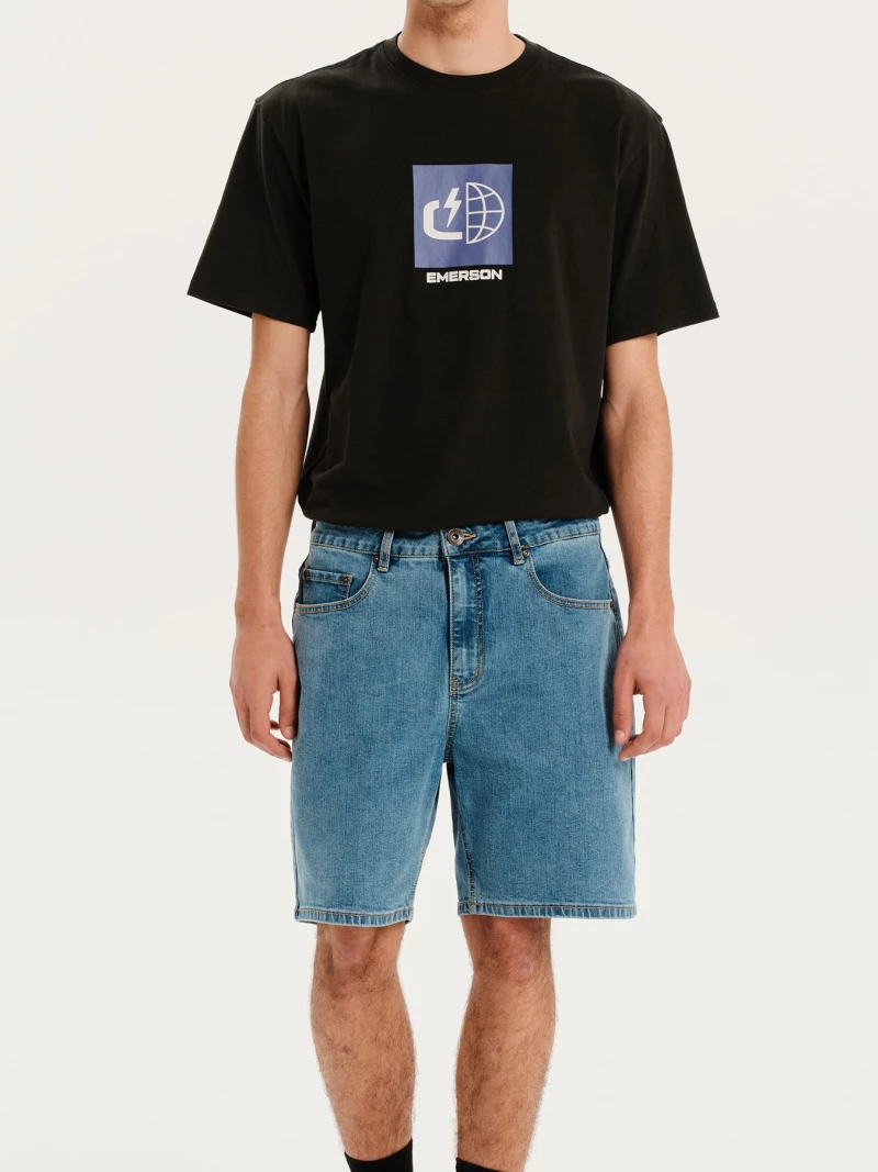 EMERSON LOOSE FIT DENIM SHORTS (251.EM45.112 MIDDLE BLUE) (251.EM45.112 MIDDLE BLUE)