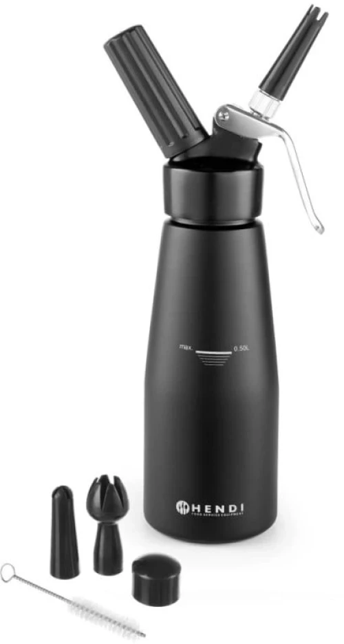 Hendi Σιφόν Σαντιγί Μαύρο 500ml