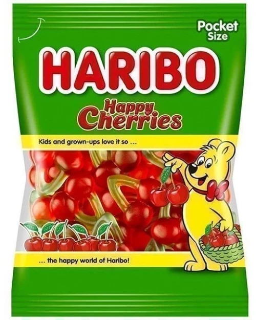 Haribo Happy Cherries 100gr 30Σακ.