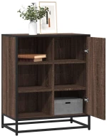 Sideboard καφέ δρυς 62x35x76 cm Ξύλο μηχανής Καφέ δρυς 848998