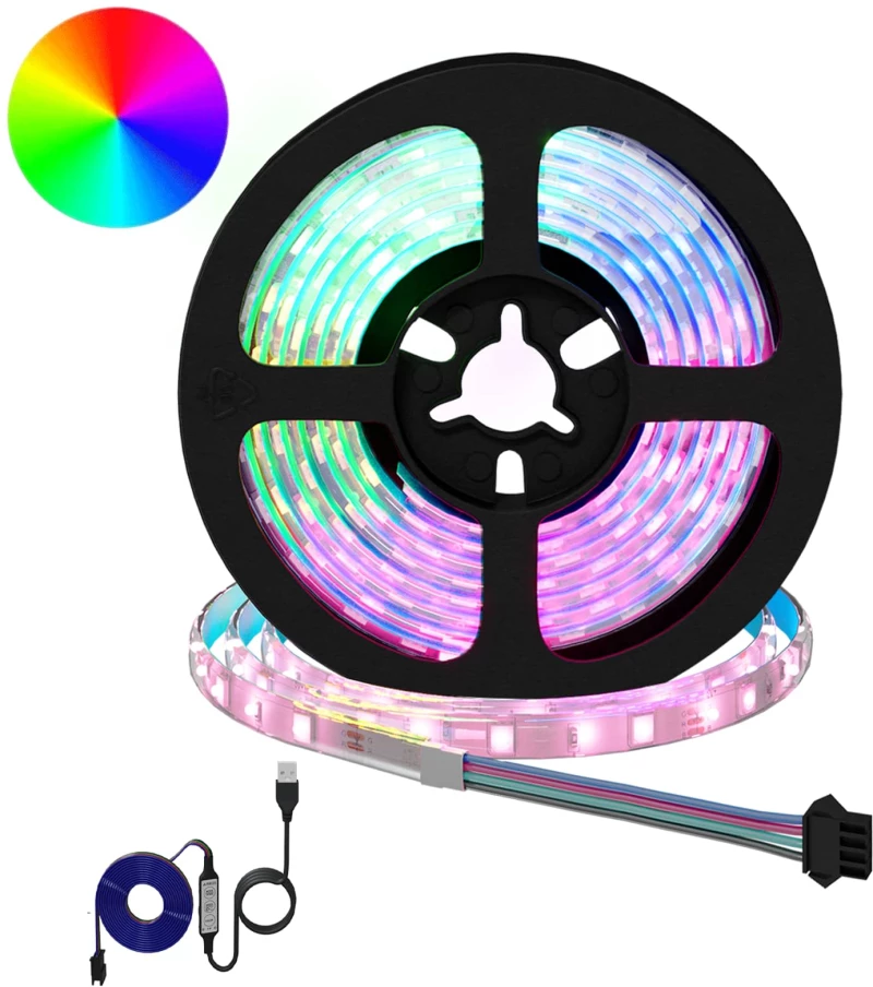 Λωρίδα LED 4 pcs Μαύρο και Διαφανές 170 x 0,8 x 0,3 εκ. Μαύρο 3429108