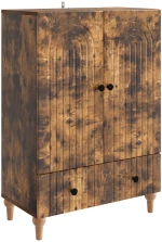 Πλαϊνό γραφείο Καπνισμένο Ξύλο Δρυός 66 x 34,5 x 95 εκ. Καφέ 894210