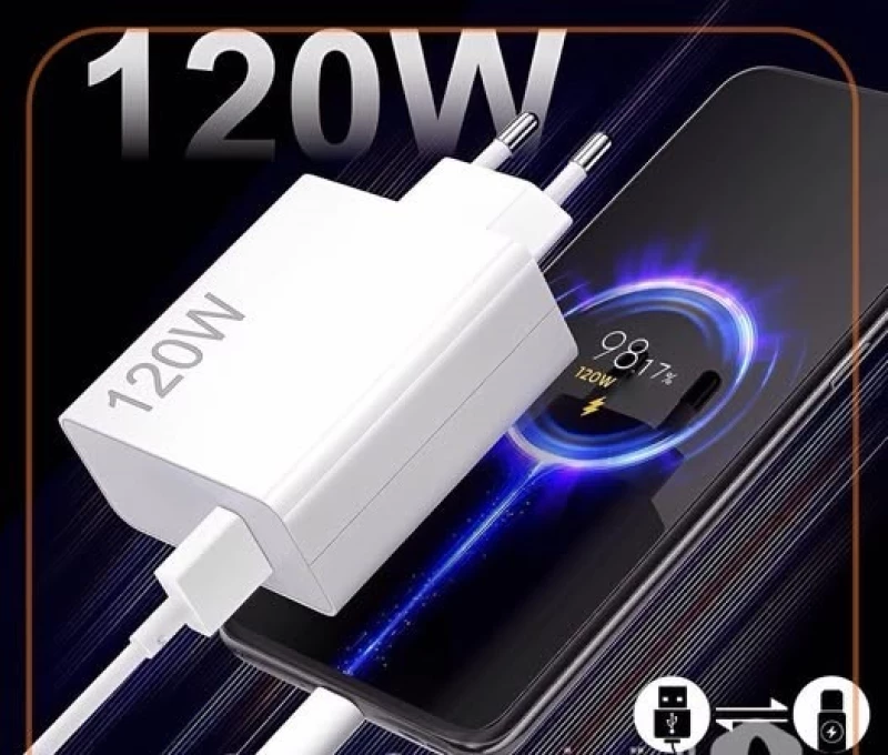 MX-HC246 Φορτιστής Γρήγορης Φόρτισης 120W Με Καλώδιο USB Σε Type-C Moxom