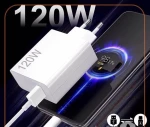 MX-HC246 Φορτιστής Γρήγορης Φόρτισης 120W Με Καλώδιο USB Σε Type-C Moxom