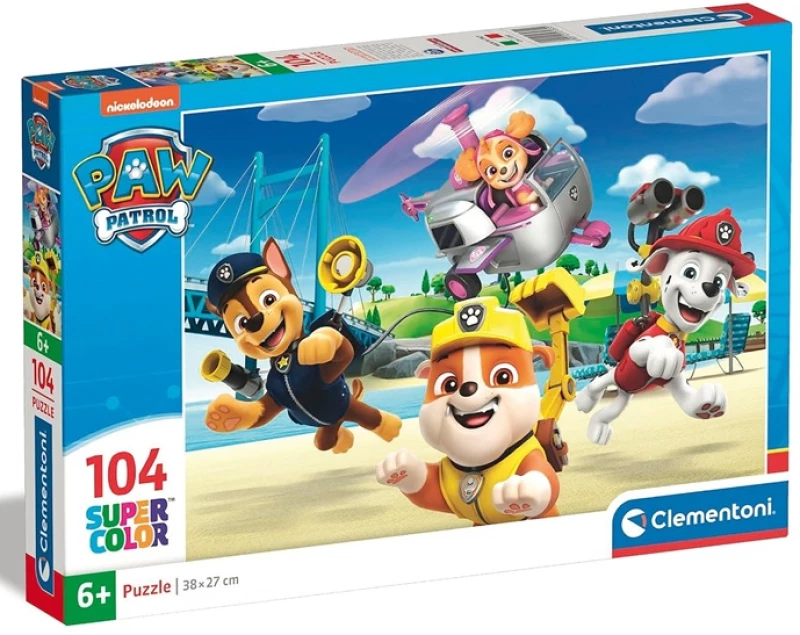CLEMENTONI PUZZLE 104 ΤΕΜ SUPER COLOR PAW PATROL 87943 / 27265
