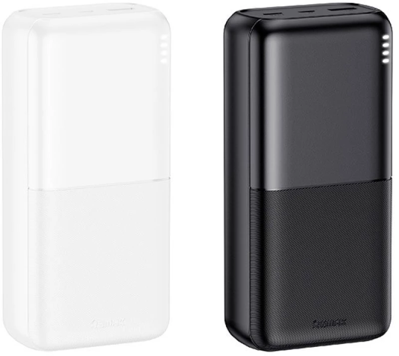 Remax RPP-177 Power Bank 30.000mAh με Θύρα USB-A & 2 Θύρες USB-C Μαύρο