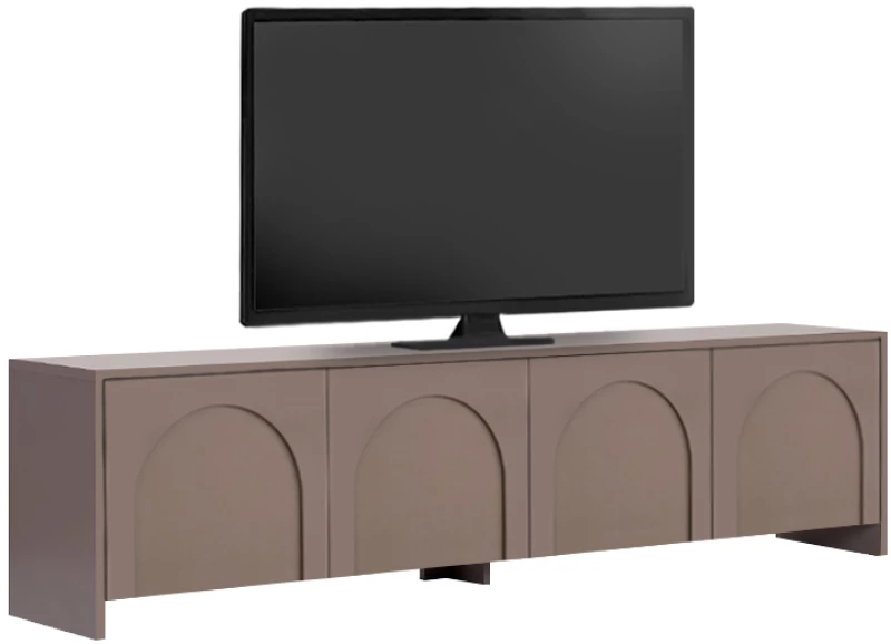 Έπιπλο τηλεόρασης Aurelia χρώμα μόκα 180x32x45εκ.