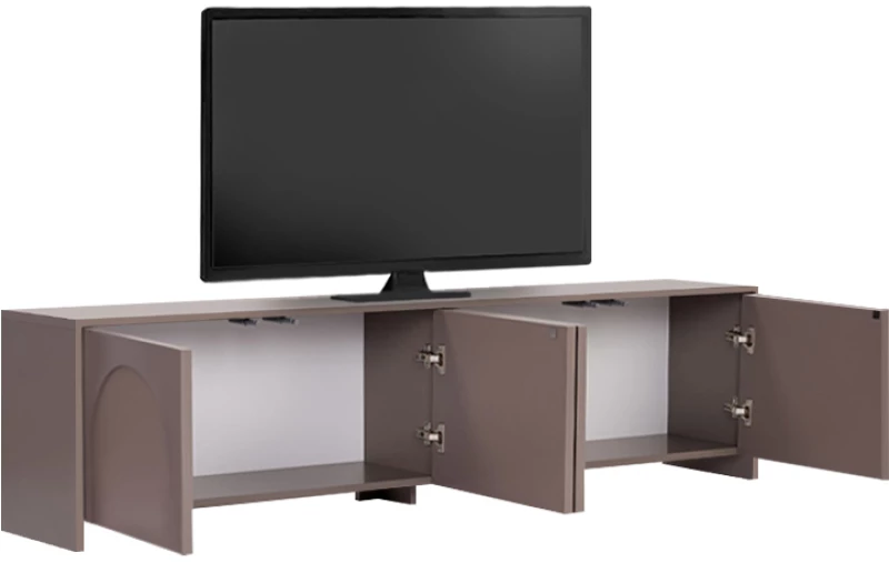 Έπιπλο τηλεόρασης Aurelia χρώμα μόκα 180x32x45εκ.
