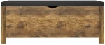 vidaXL Κουτί Αποθήκευσης Καπν. Δρυς 105x40x45εκ Επεξ. Ξύλο + Μαξιλάρι