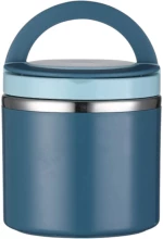 Navy Blue , Φαγητοδοχείο από Ανοξείδωτο Ατσάλι 630ml.- Queen Mother