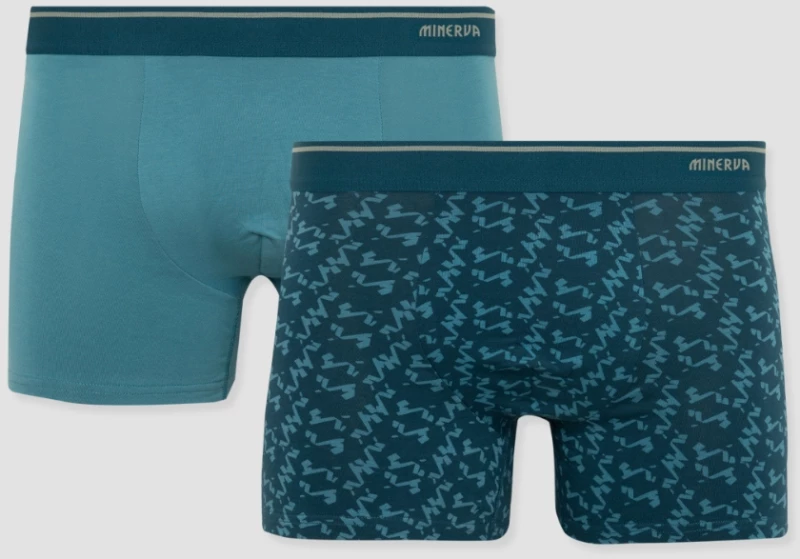 Minerva Glits Ανδρικό Boxer 2Pack 96-29483 - ΠΟΛΥΧΡΩΜΟ