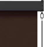vidaXL Ρόλερ Καφέ 180 x 250 cm Ύφασμα και Αλουμίνιο