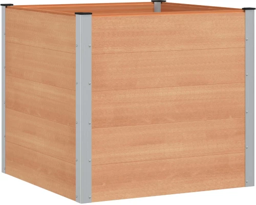 vidaXL Υπερυψωμένη Ζαρντινιέρα Καφέ 100 x 100 x 91 cm