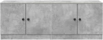 vidaXL Ντουλάπι κρεβατιού 2 pcs Γκρι Σκυροδέματος 66 x 35 x 48 εκ.