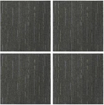 vidaXL Πλακάκι Χαλιού Ριγέ Ανοιχτό Πράσινο 50 x 50 cm 4 pcs