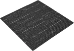vidaXL Πλακάκι Χαλιού Ριγέ Μαύρο 50 x 50 cm 36 pcs