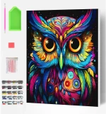 Splat Planet Σετ Diamond Painting "Owl" σε Καμβά με Τελάρο 30x40cm