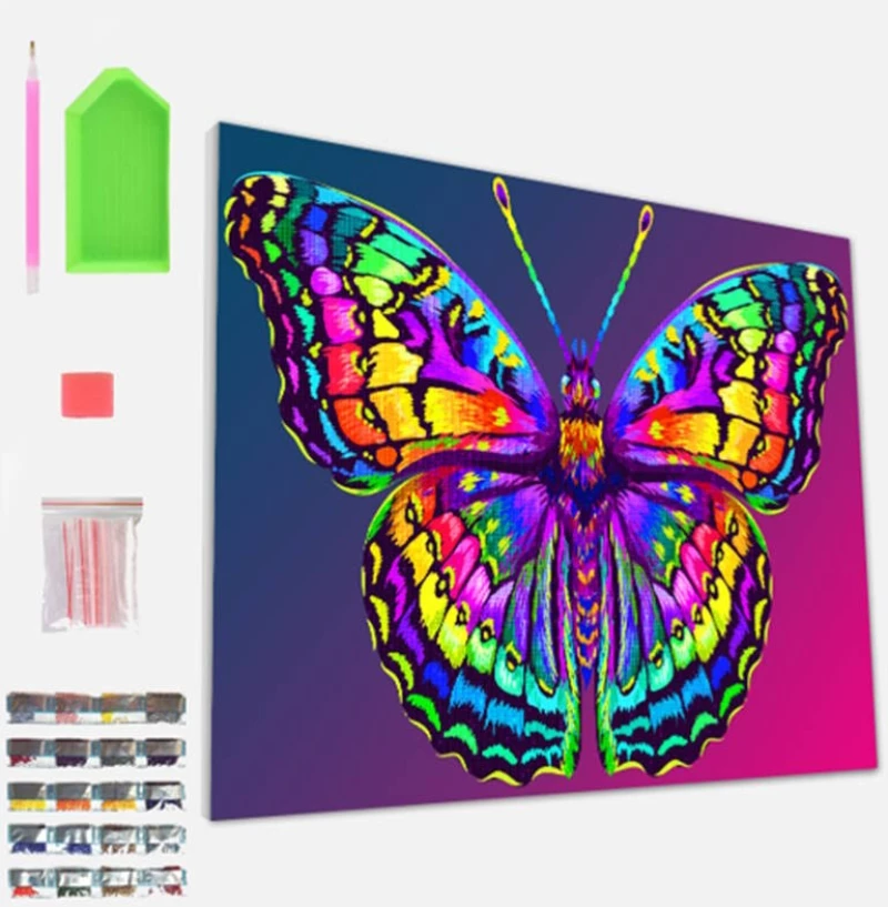 Splat Planet Σετ Diamond Painting "Butterfly" σε Καμβά με Τελάρο 30x40cm