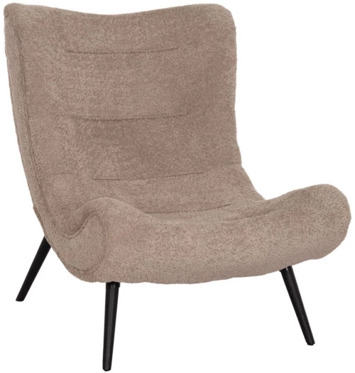 Πολυθρόνα Brym HM9605.08 80x95x95cm Dark Beige-Black
