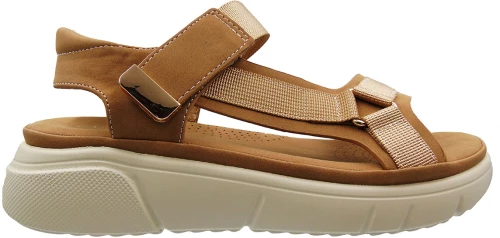 Γυναικείο πέδιλο σε camel G3986