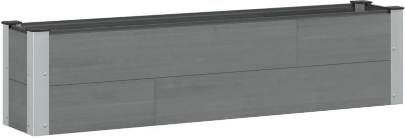 vidaXL Υπερυψωμένη Ζαρντινιέρα Γκρι 150 x 30 x 36 εκ