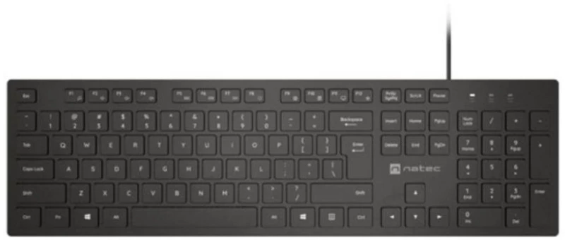 Natec Herring US Multimedia Slim Keyboard Black
