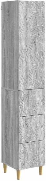 vidaXL Σέτ Ντουλαπιών 2 pcs Γκρι Sonoma 33 x 34,5 x 90 εκ