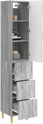 vidaXL Σέτ Ντουλαπιών 2 pcs Γκρι Sonoma 33 x 34,5 x 90 εκ
