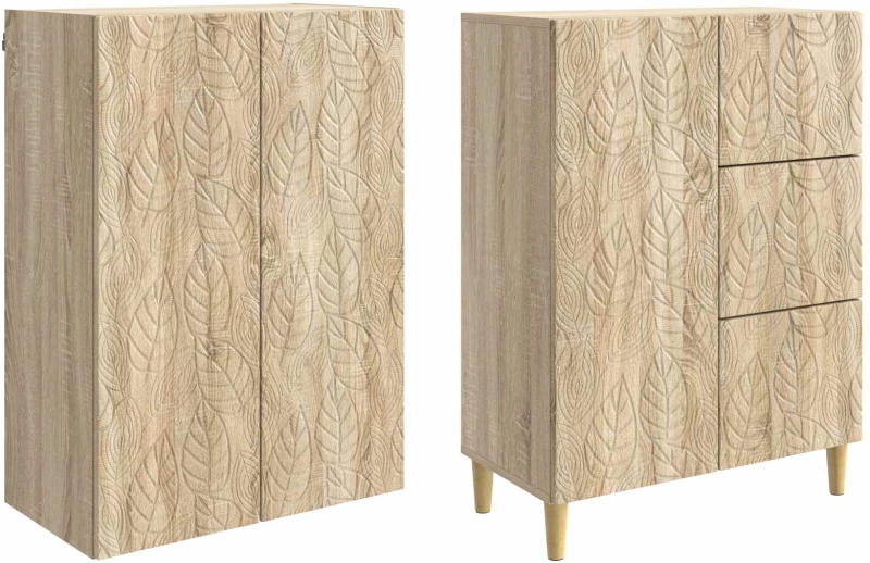vidaXL 2 pcs Sonoma Δρυς