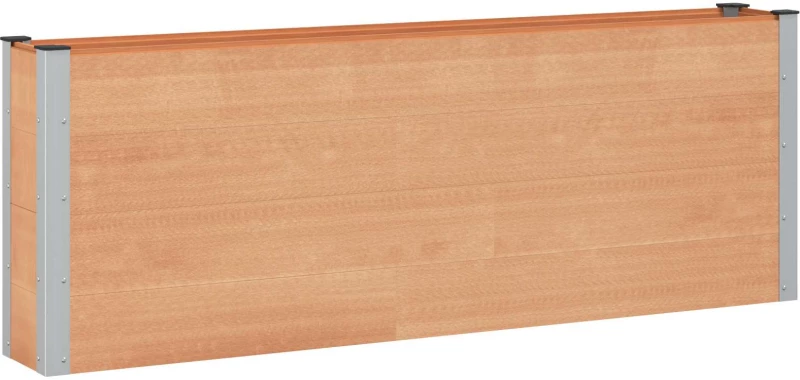 vidaXL Υπερυψωμένη Ζαρντινιέρα Καφέ 200 x 30 x 72 εκ WPC και Αλουμίνιο