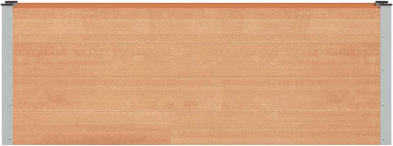 vidaXL Υπερυψωμένη Ζαρντινιέρα Καφέ 200 x 30 x 72 εκ WPC και Αλουμίνιο