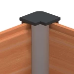 vidaXL Υπερυψωμένη Ζαρντινιέρα Καφέ 200 x 30 x 72 εκ WPC και Αλουμίνιο