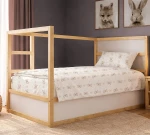 Σετ Σεντόνια Μονά 3τμχ (160x240) Newborn Bear 716 White-Beige βαμβακερά DimCol
