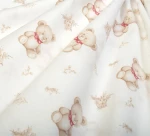 Σετ Σεντόνια Μονά 3τμχ (160x240) Newborn Bear 716 White-Beige βαμβακερά DimCol