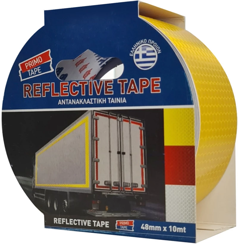 PRIMO TAPE αντανακλαστική ταινία SEL-024  48mm x 10m  κίτρινη
