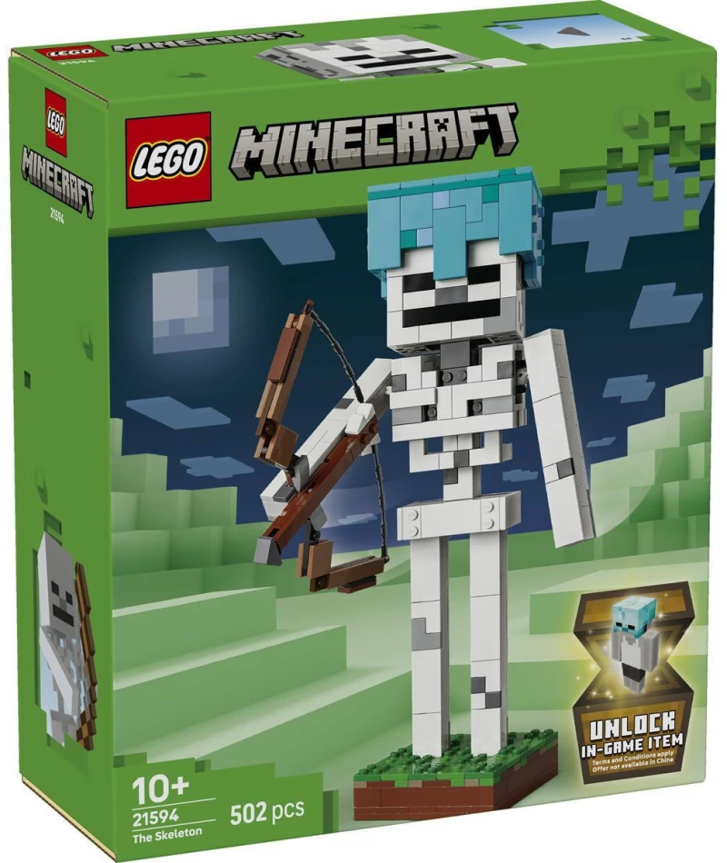 LEGO Minecraft: Ο Σκελετός για 10+ Ετών 502τμχ (21594)
