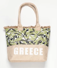 Τσάντα με χερούλι (49cm x 15cm x 34cm) ελιά GREECE - -