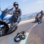 Q58‑MAX Ασύρματη Ενδοεπικοινωνία Κράνους Μοτοσικλέτας Bluetooth IP65 FM SD