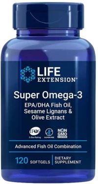 Life Extension Super Omega-3 | with Sesame Lignans & Olive Extract [120 Softgels]
