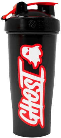 Ghost Ghost Logo Shaker - Infrared | Genuine Blender Bottle® [800 ml] Μαύρο / Κόκκινο